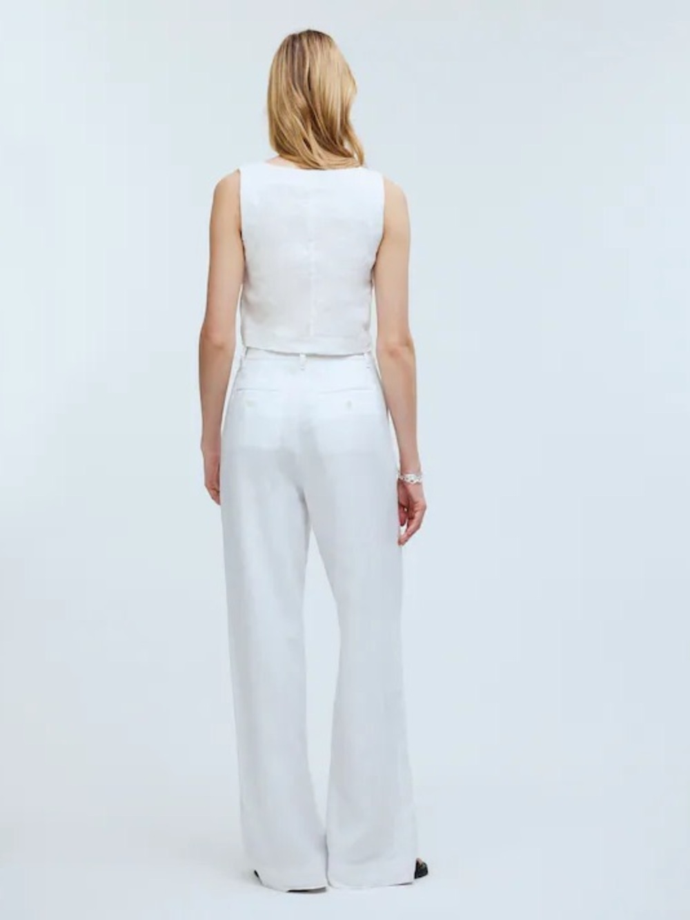 Madewell Harlow 100% Linen Wide Leg Pants - Picture 4 of 12